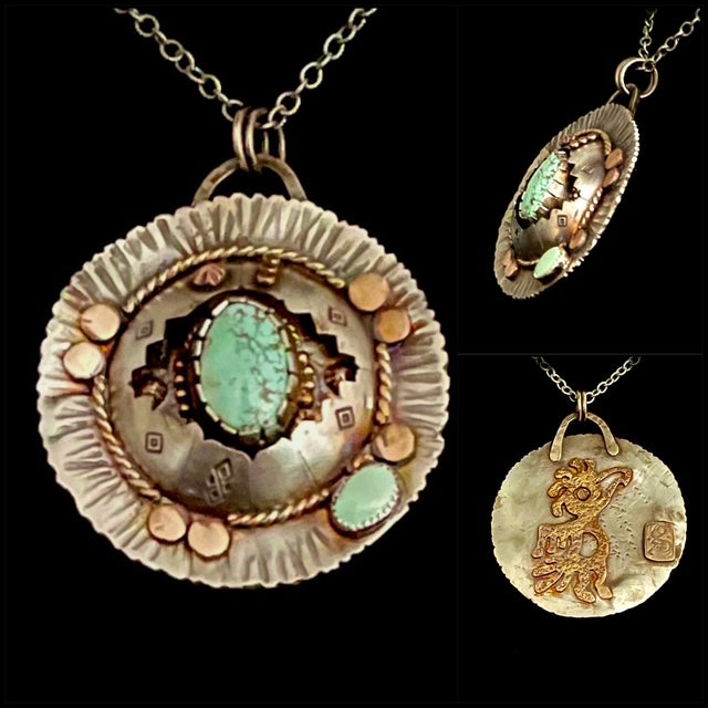 Sterling Silver Domed Pendant