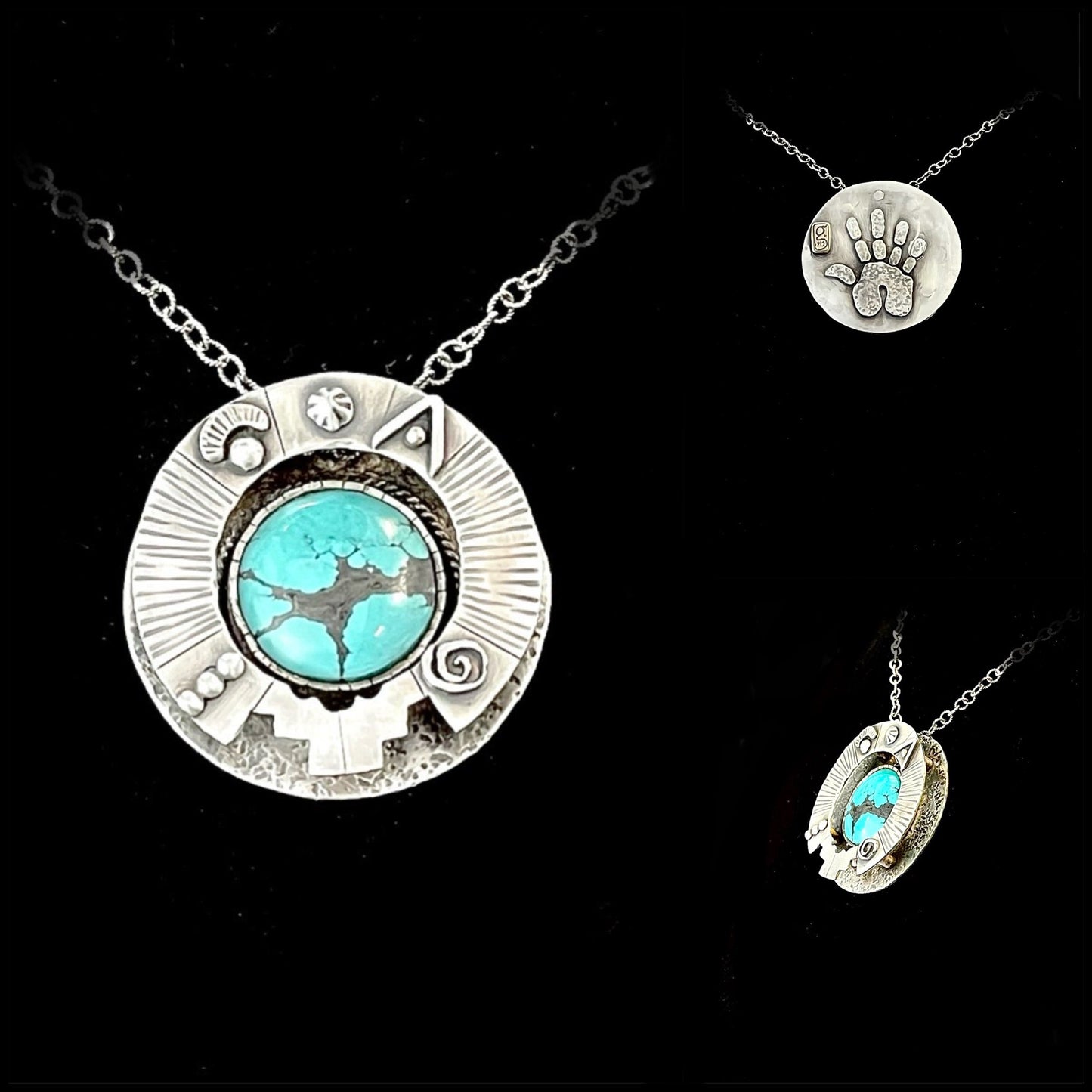 Two Tiered Sterling Silver Pendant