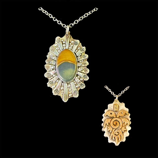 Sterling Silver Radial Symmetry Necklace