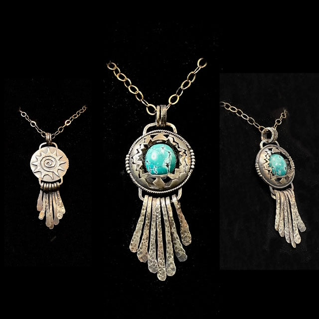 Sterling Silver Domed Pendant