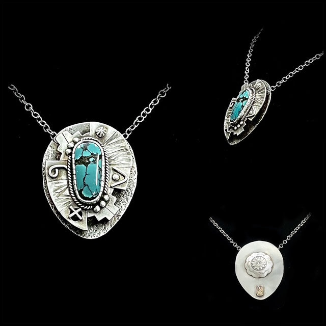 Two Tiered Sterling Silver Pendant