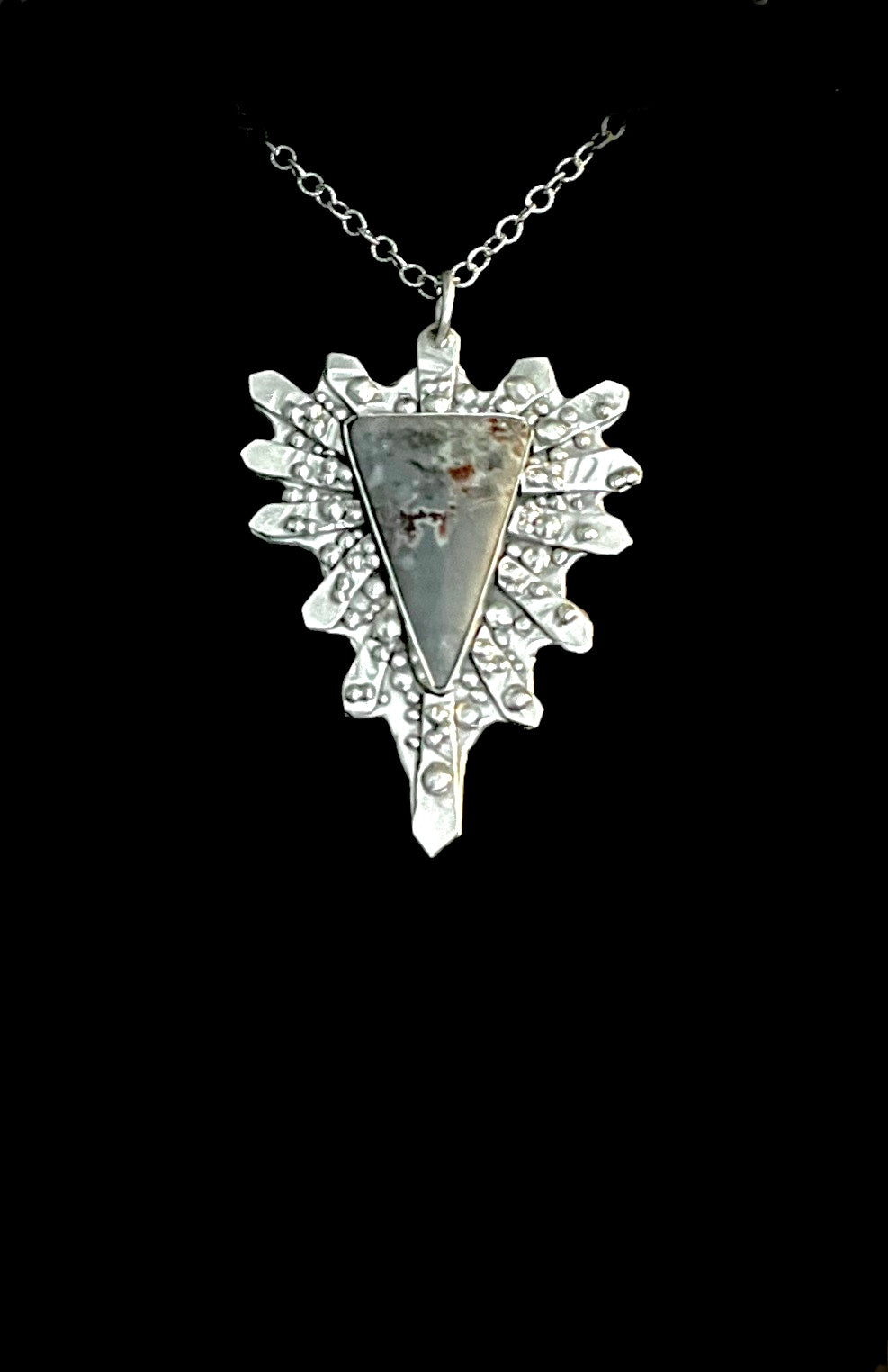 Sterling Silver Radial Symmetry Necklace
