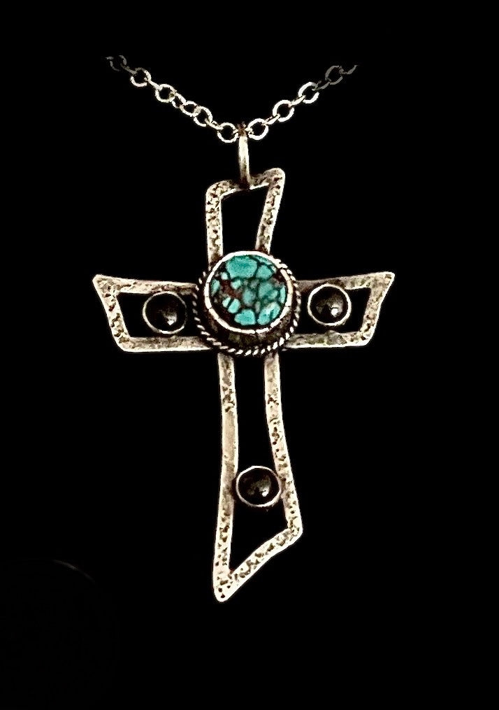 Sterling Silver Framed Cross