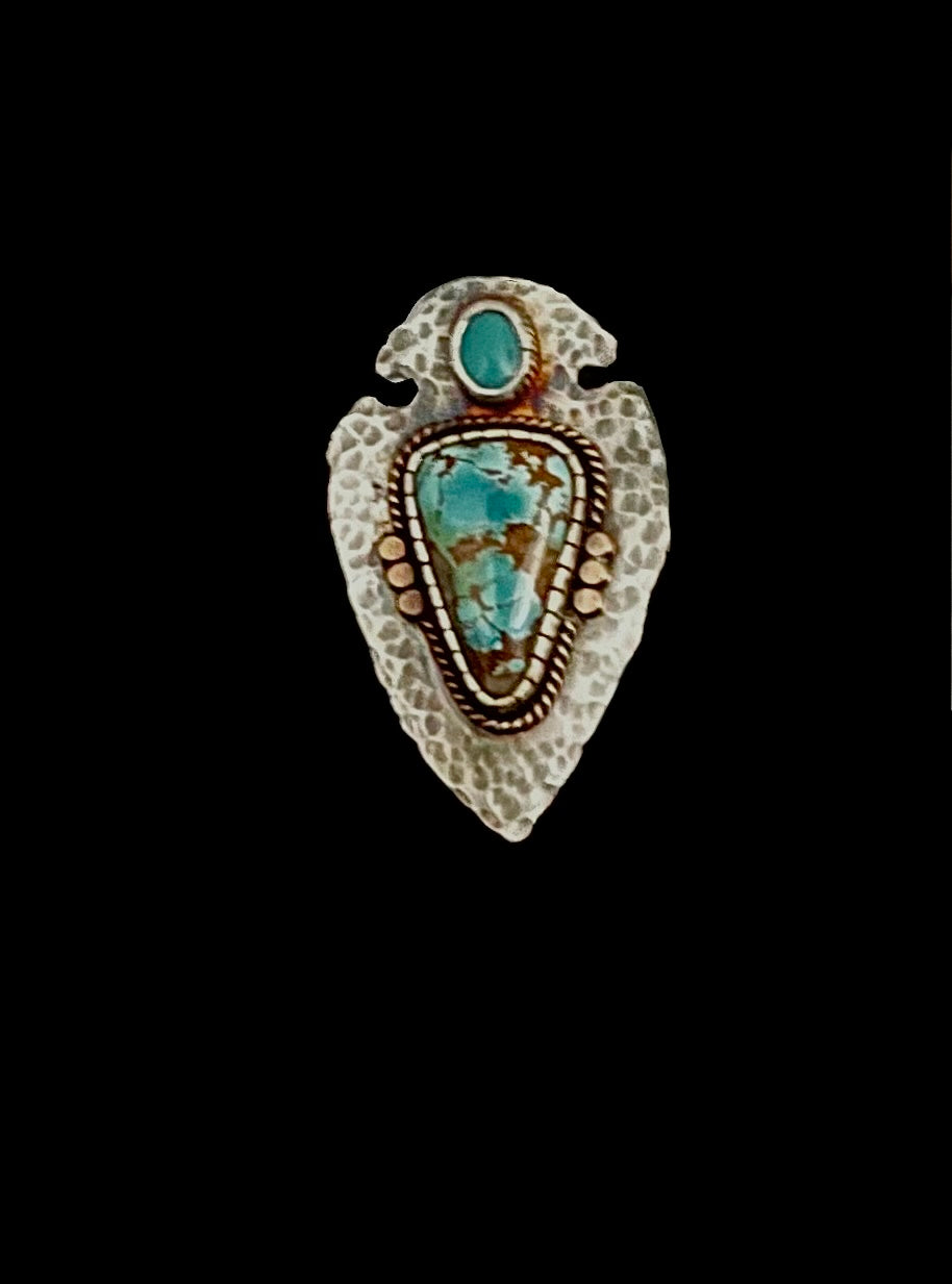 Sterling Silver and Gold Plated Hat or Bag Pin *Custom Order