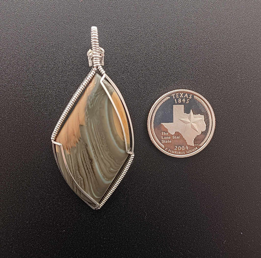 Damascus Jasper Pendant