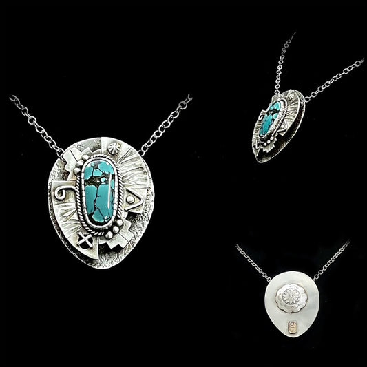 Two Tiered Sterling Silver Pendant