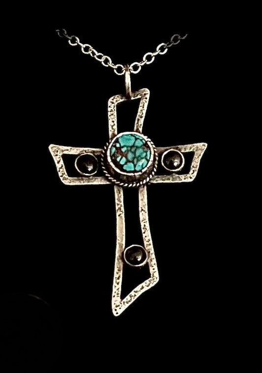 Sterling Silver Framed Cross
